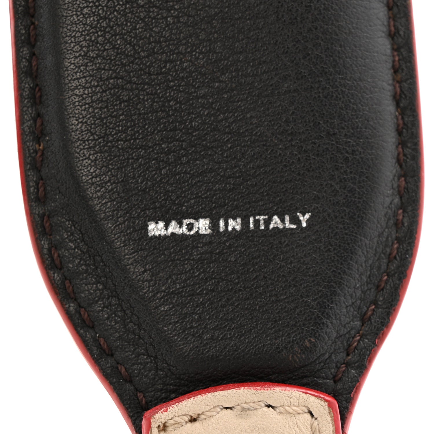Fendi Vitello Dolce Fun Fair Metal Studded Strap You Camelia Multicolor 4 of 5