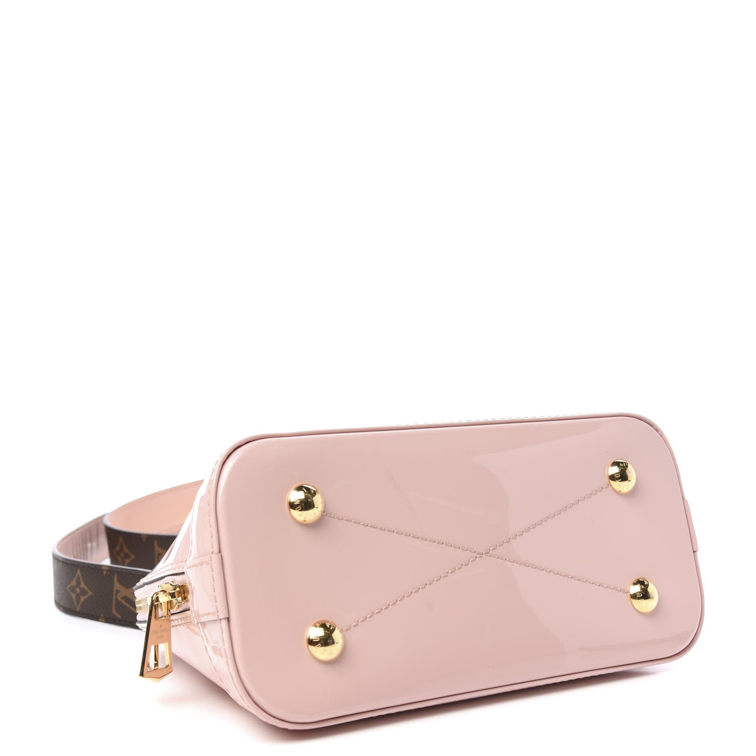 Louis Vuitton Patent Monogram Alma BB Rose Ballerine 4 of 11