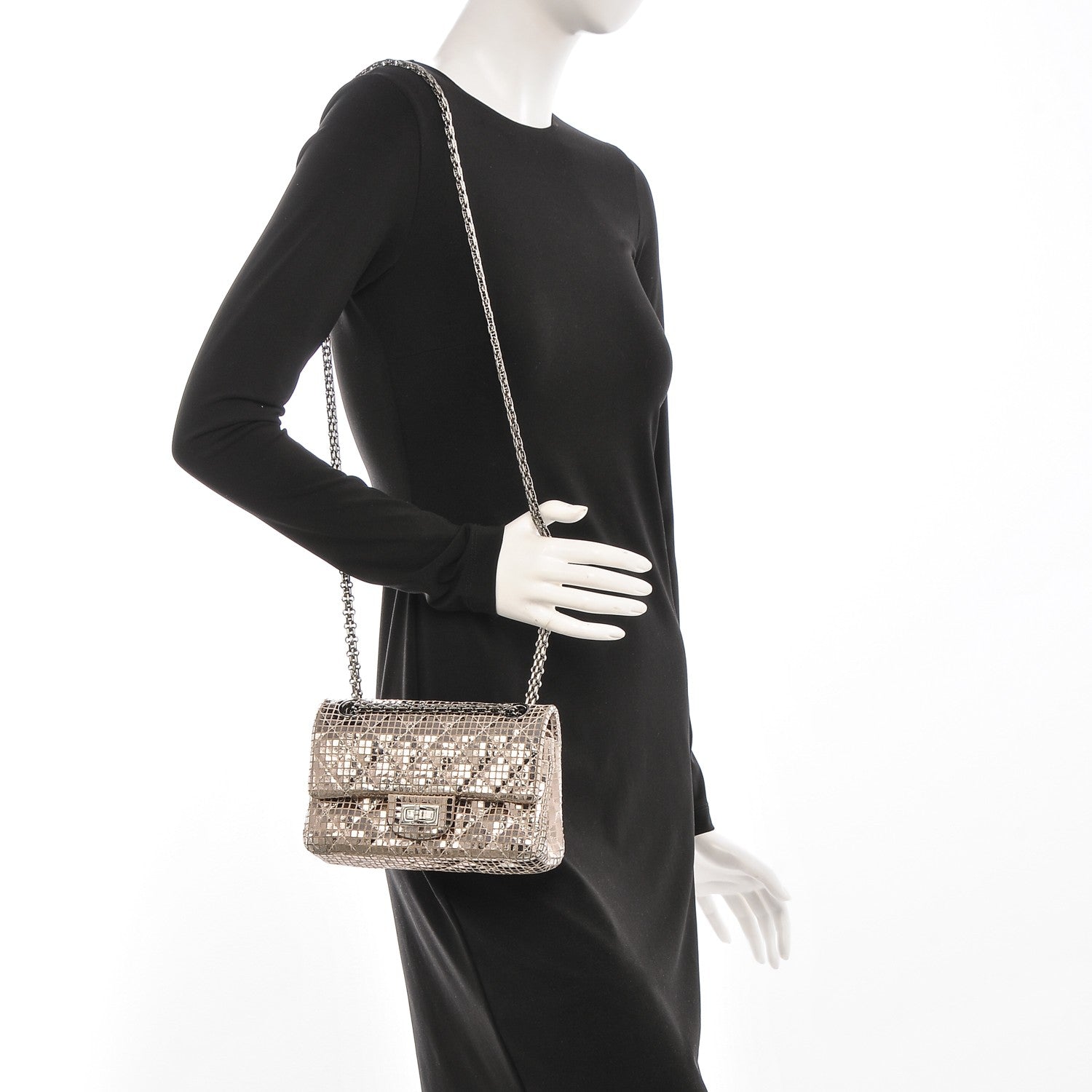 Chanel Mirror 2.55 Reissue 224 Flap Silver 2 of 7