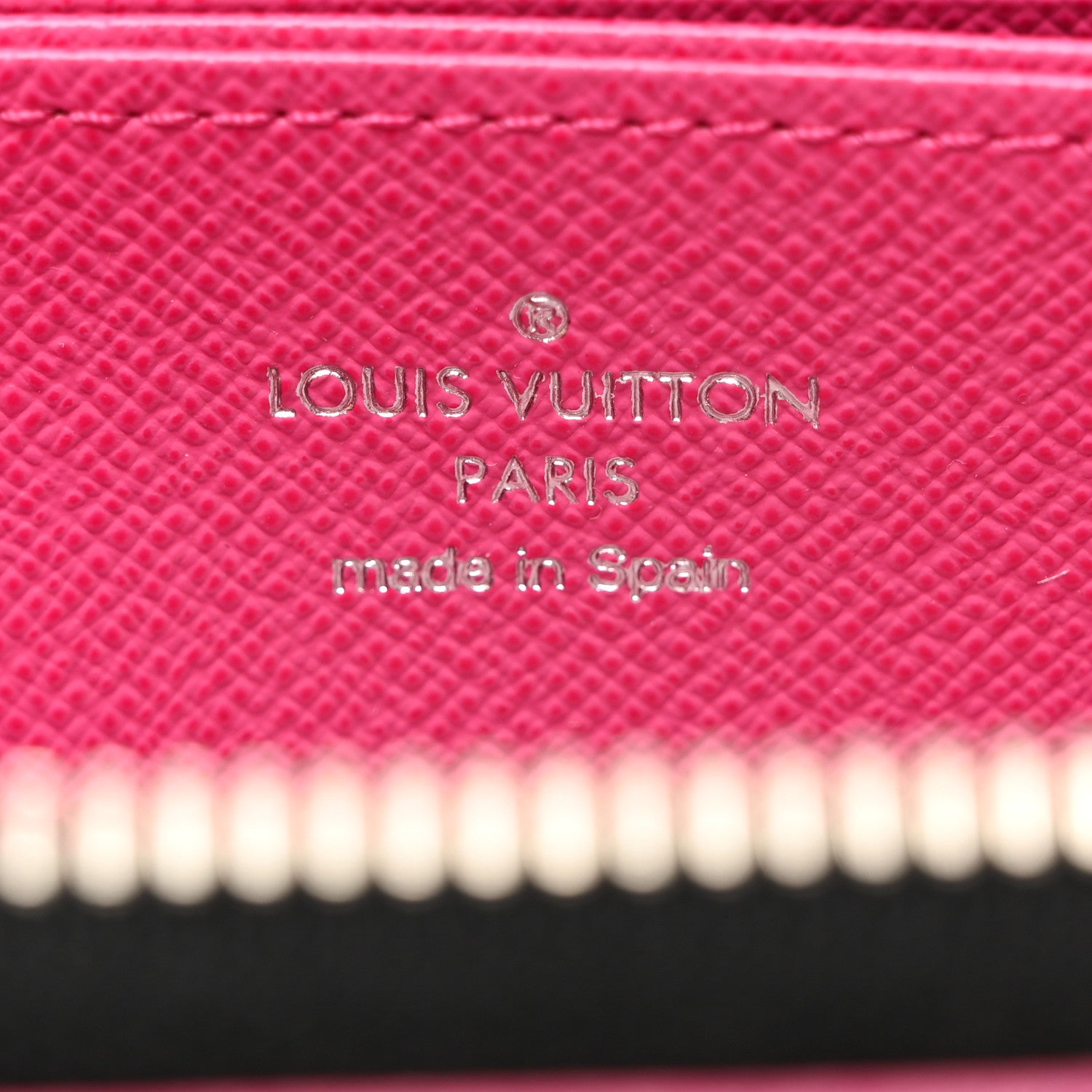 Louis Vuitton Epi Zippy Wallet Black Hot Pink 6 of 7