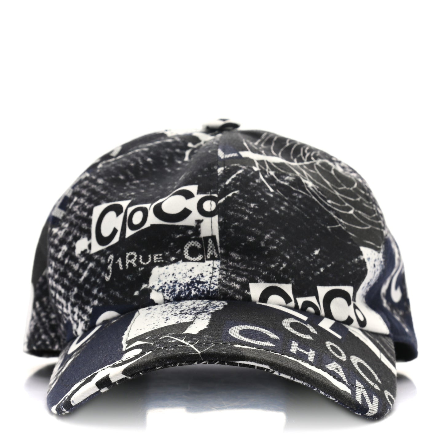 Cotton Coco Print Cap Hat Navy Black White