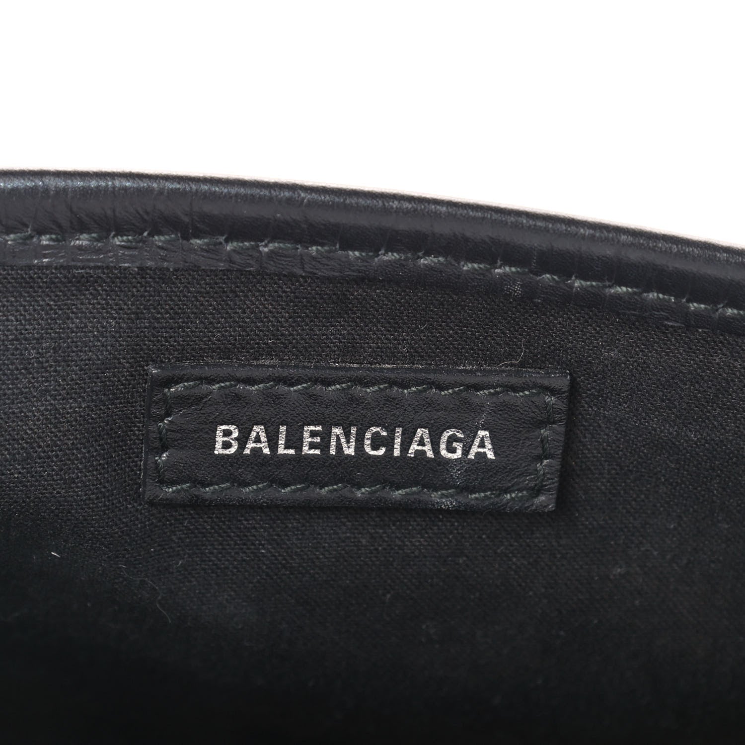 Balenciaga Cotton Canvas Calfskin Navy Cabas XS Natural Black 6 of 11
