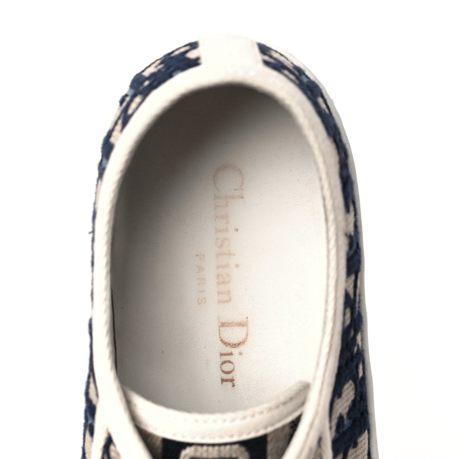 Christian Dior Canvas Oblique Walk'N'Dior Low Top Sneakers 36 Deep Blue 8 of 11