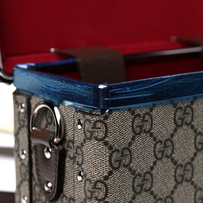 Gucci GG Supreme Monogram Globe-Trotter Beauty Case Brown 13 of 14