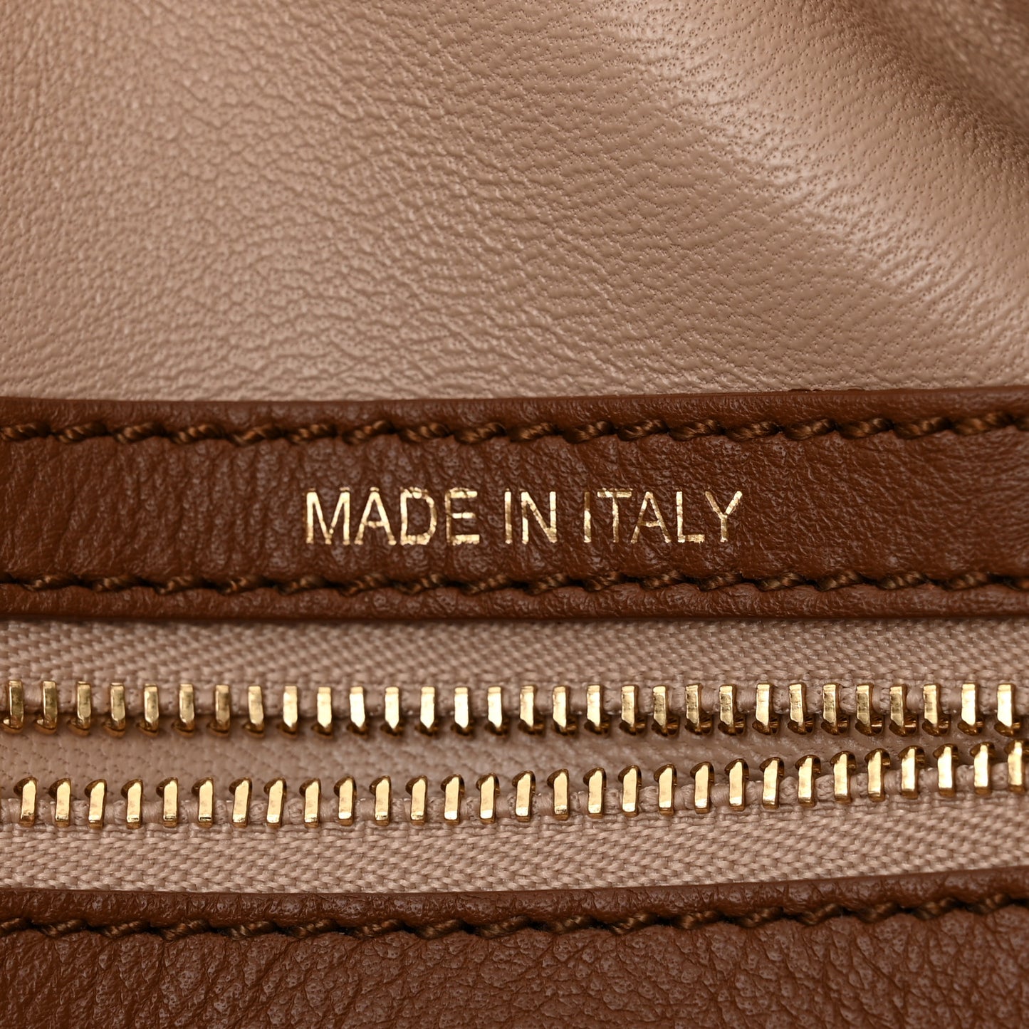 Calfskin Bowler Bag Brown
