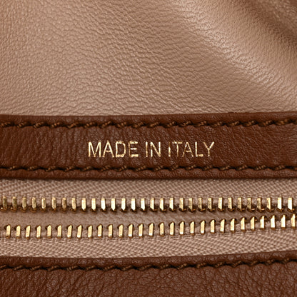 MCM Calfskin Bowler Bag Brown 7 of 15