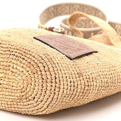Loewe Raffia Mini Slit Tote Bag Natural Tan 9 of 9
