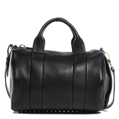 Alexander Wang Lambskin Rocco Duffel Black w Pale Gold Hardware 1 of 15