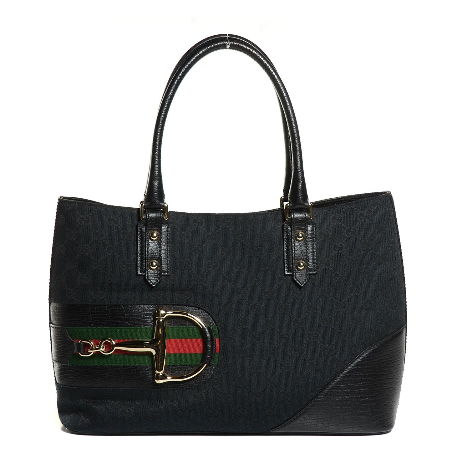 Monogram Medium Hasler Tote Black