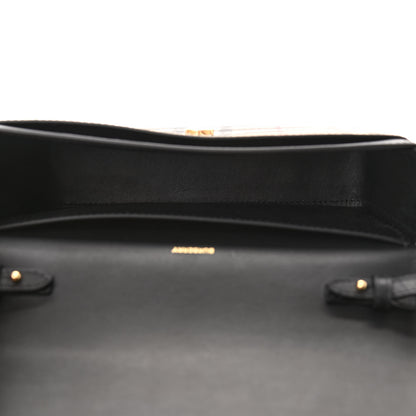 Burberry Calfskin Vintage Check New Hampshire Bag Black 5 of 9