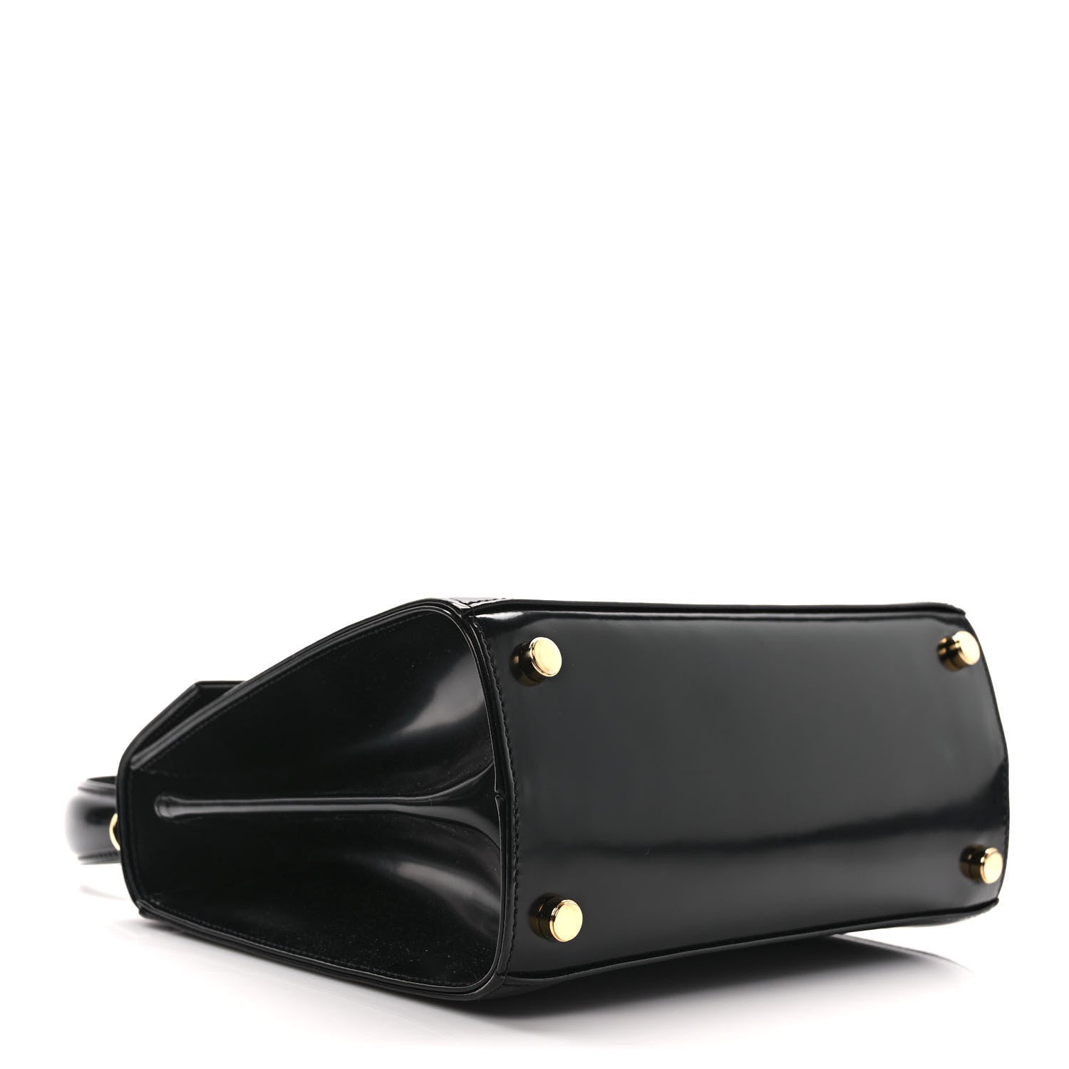 Salvatore Ferragamo Brushed Off Calfskin Iconic Top Handle Bag Black 4 of 8