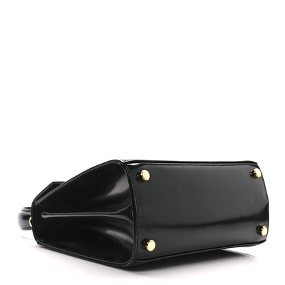 Salvatore Ferragamo Brushed Off Calfskin Iconic Top Handle Bag Black 4 of 8