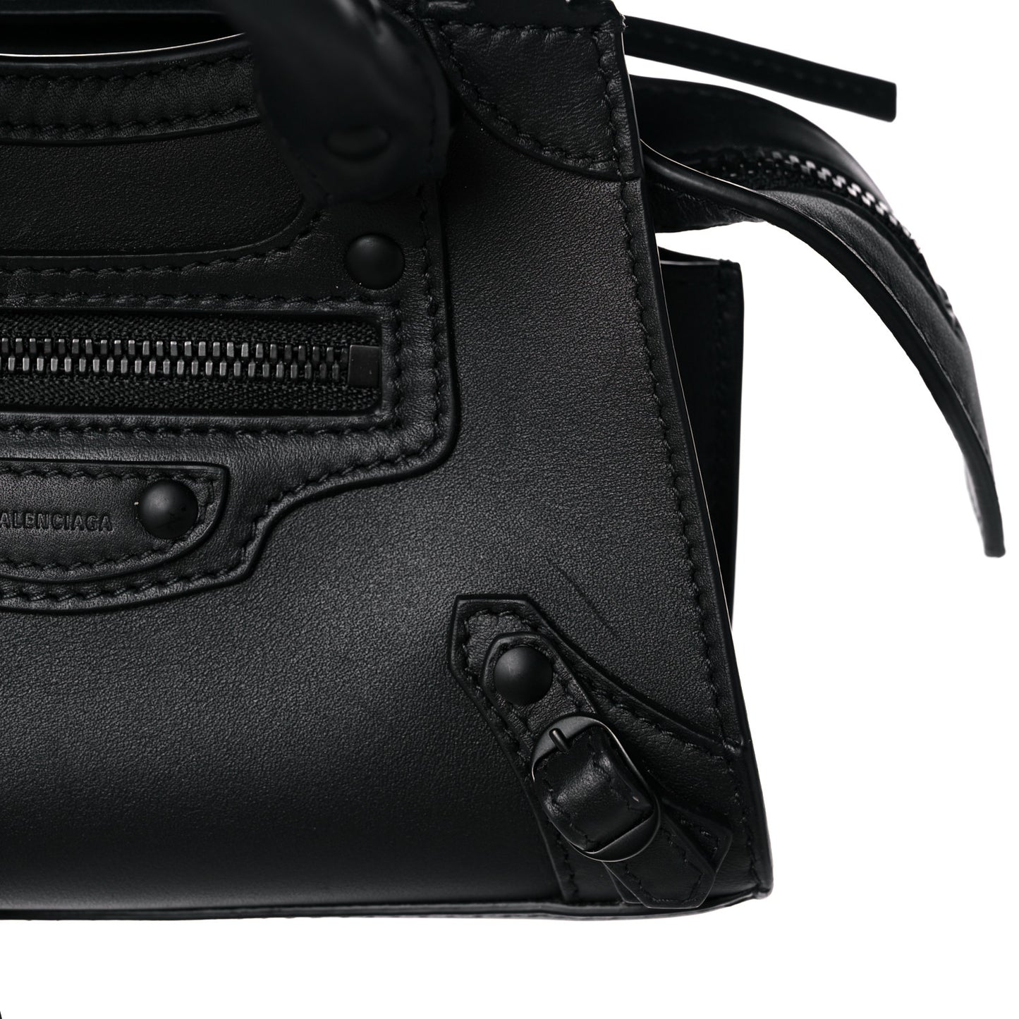 Smooth Calfskin Neo Classic Black Hardware Nano City Crossbody Black