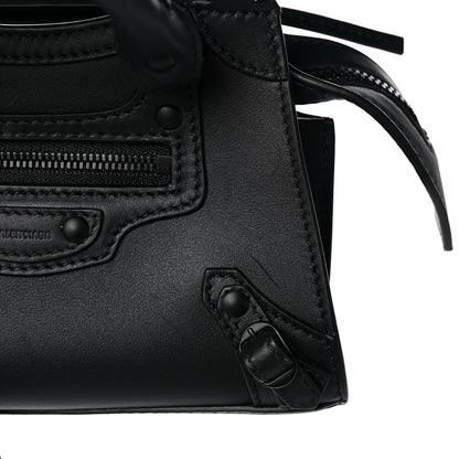 Balenciaga Smooth Calfskin Neo Classic Black Hardware Nano City Crossbody Black 13 of 17