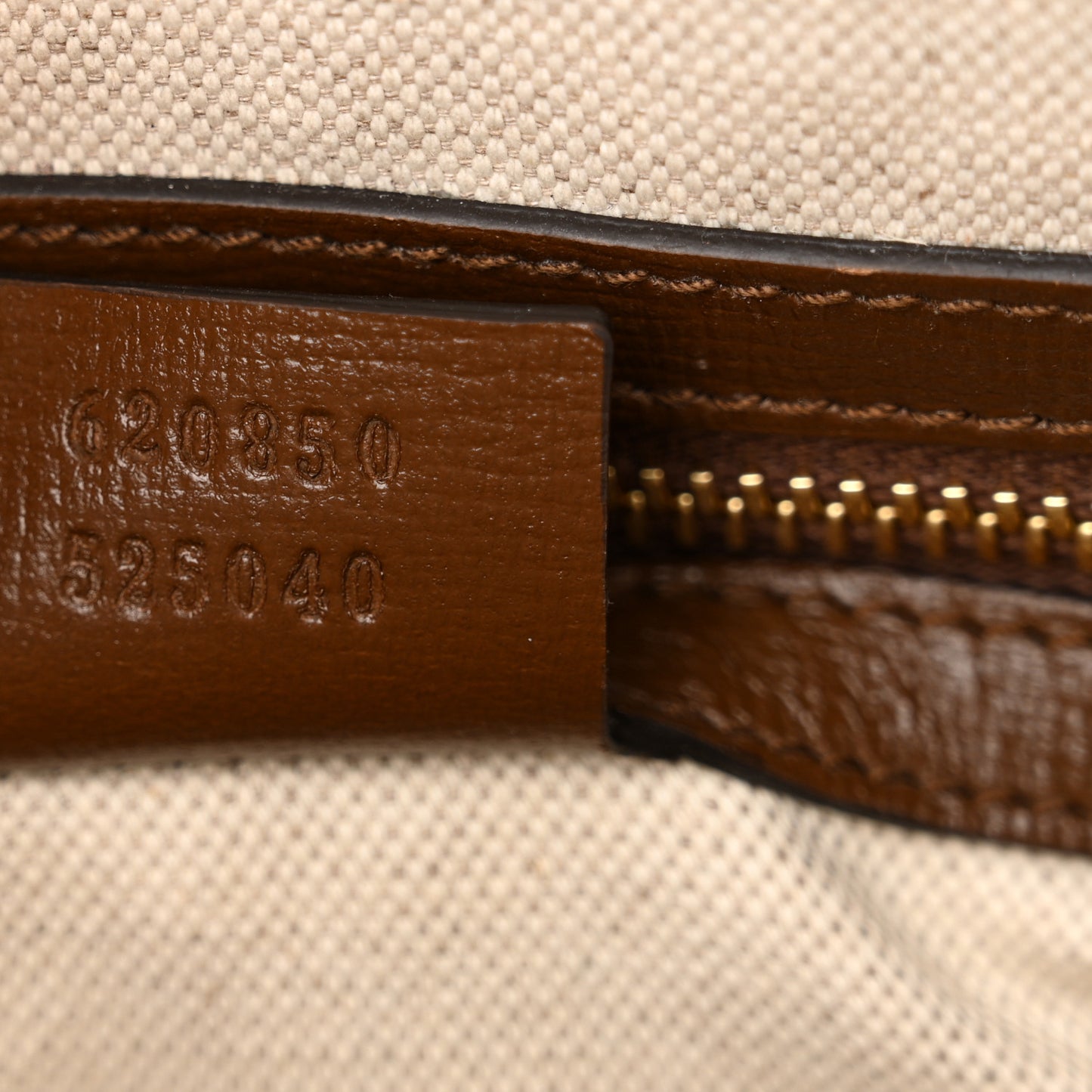 GG Supreme Monogram Azalea Calfskin Boutique Horsebit 1955 Top Handle Bag Beige Ebony Brown Sugar