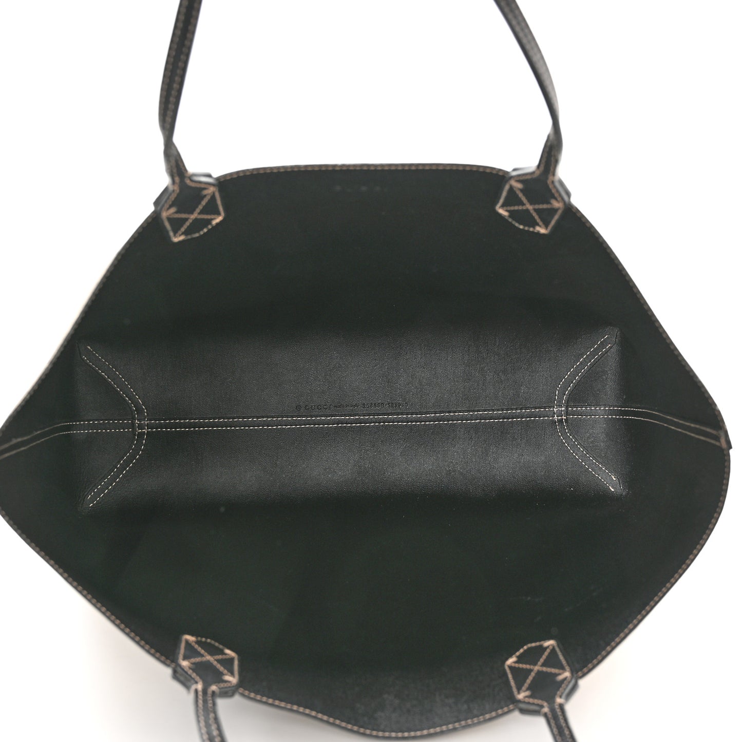 Calfskin GG Supreme Monogram Medium Reversible Tote Black