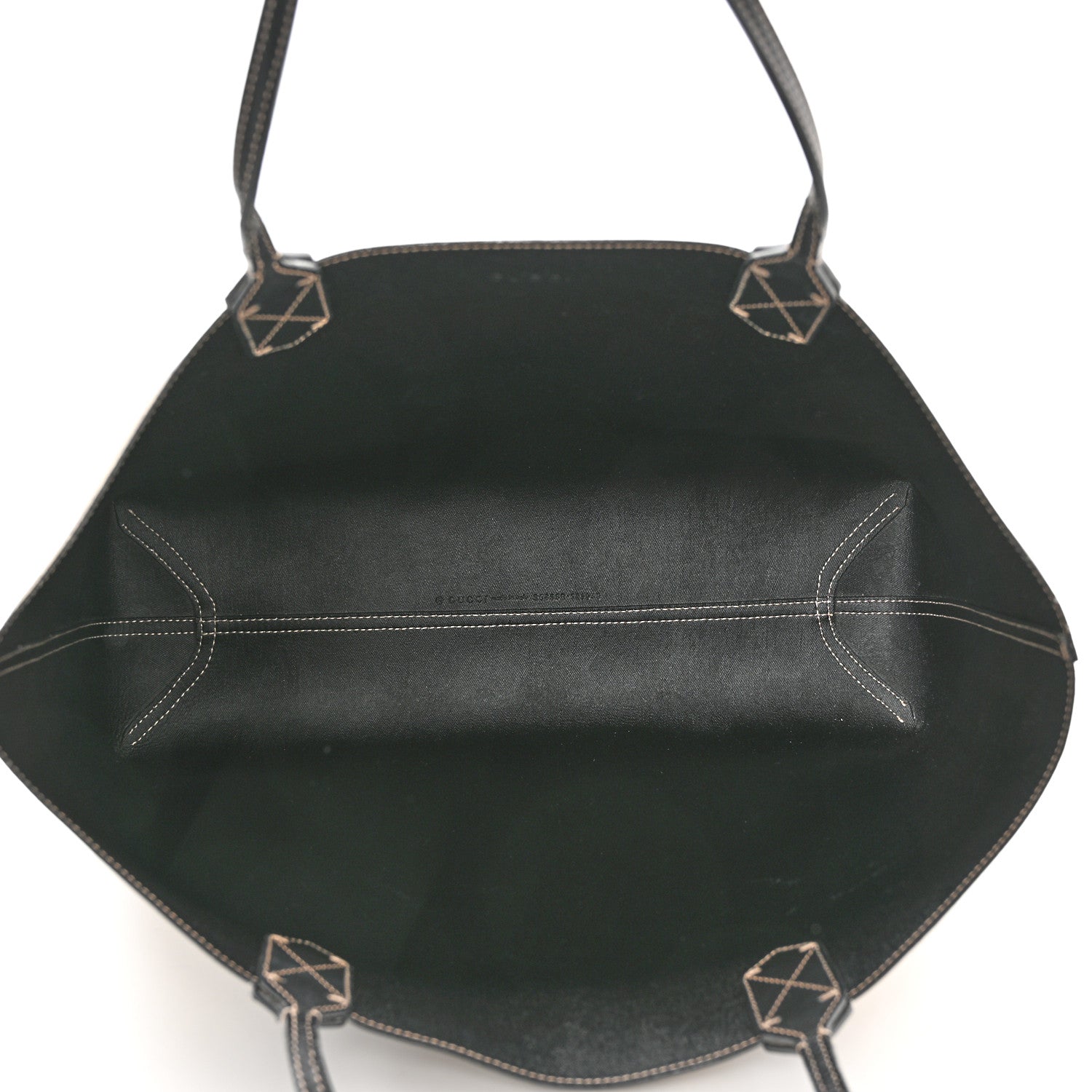 Gucci Calfskin GG Supreme Monogram Medium Reversible Tote Black 5 of 10
