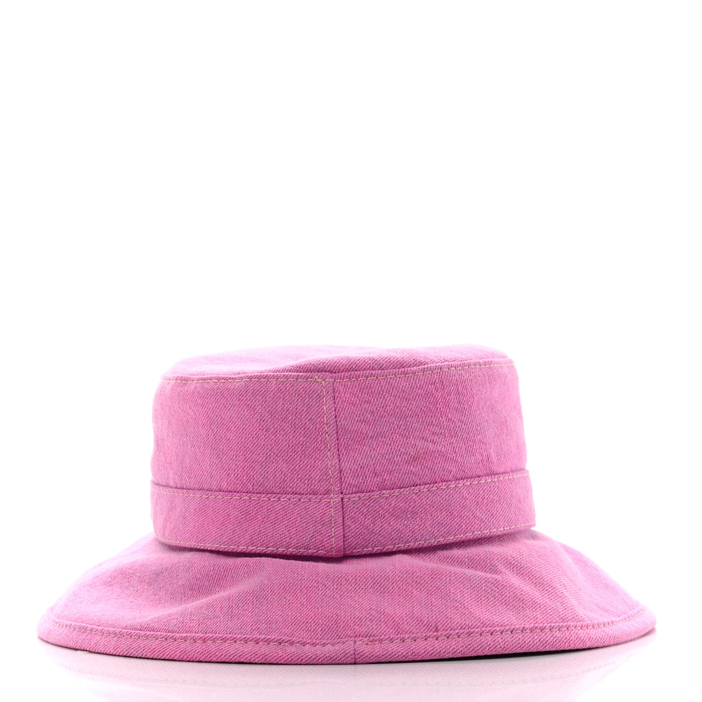 Denim Logo Bucket Hat M Pink Yellow