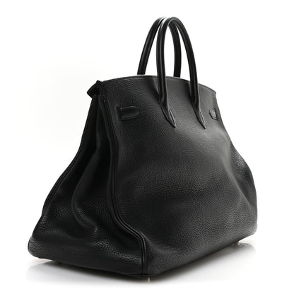 Hermes Taurillon Clemence Birkin 40 Black 3 of 11