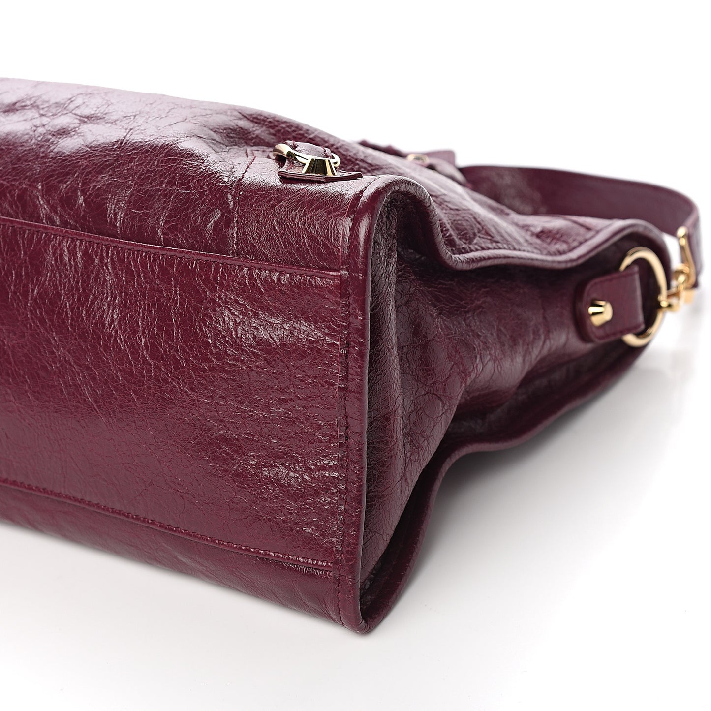 Agneau Classic Gold Hardware City Violet Prune