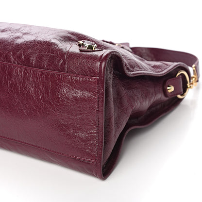 Balenciaga Agneau Classic Gold Hardware City Violet Prune 8 of 9