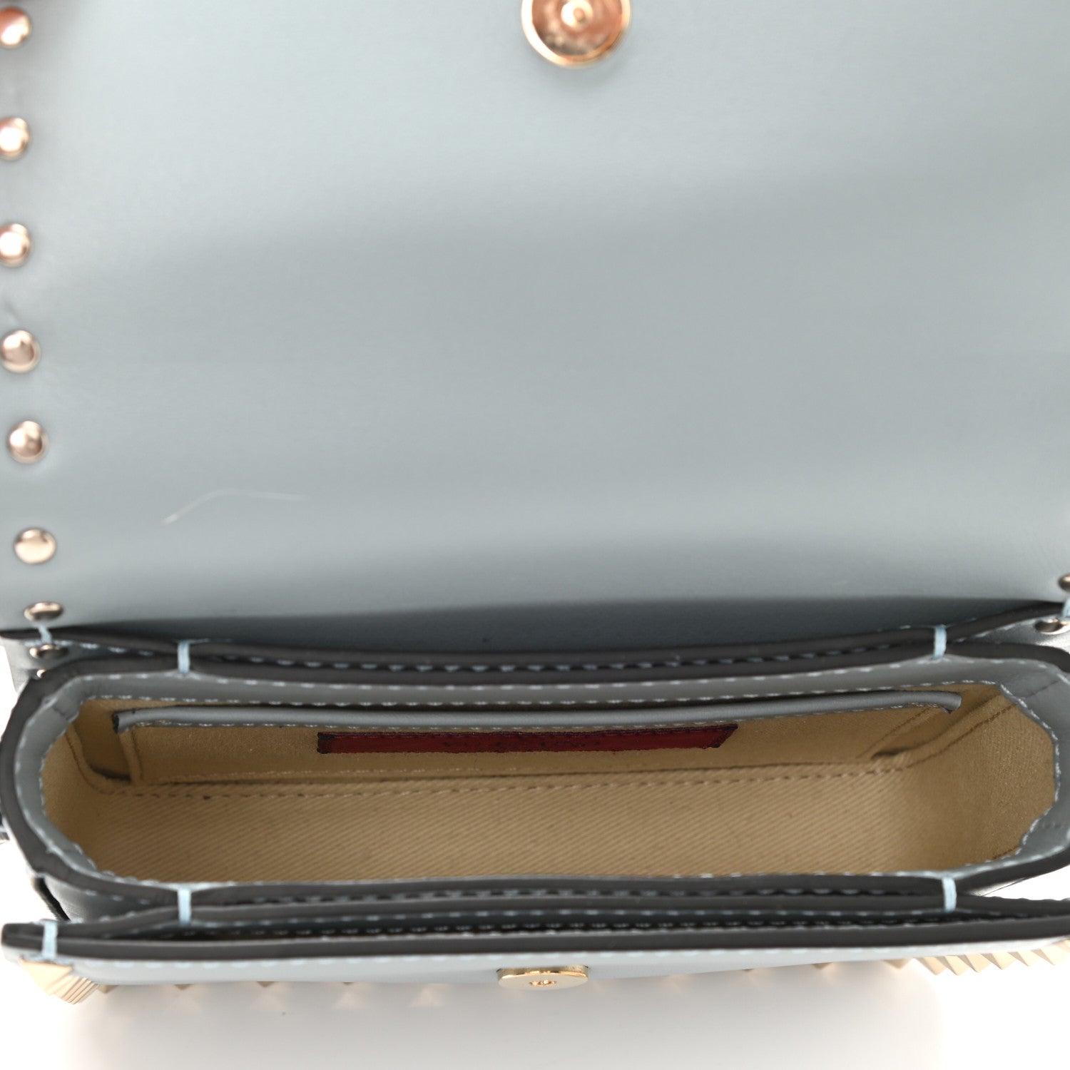 Valentino Garavani Vitello Rockstud Flap Crossbody Bag London Stone 5 of 8