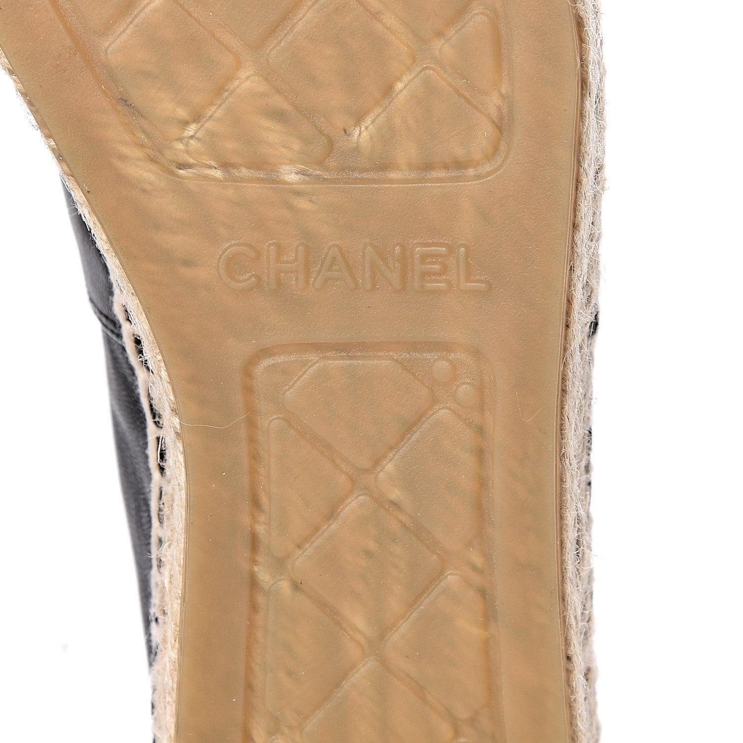 Chanel Lambskin CC Espadrilles 36 Black 7 of 11