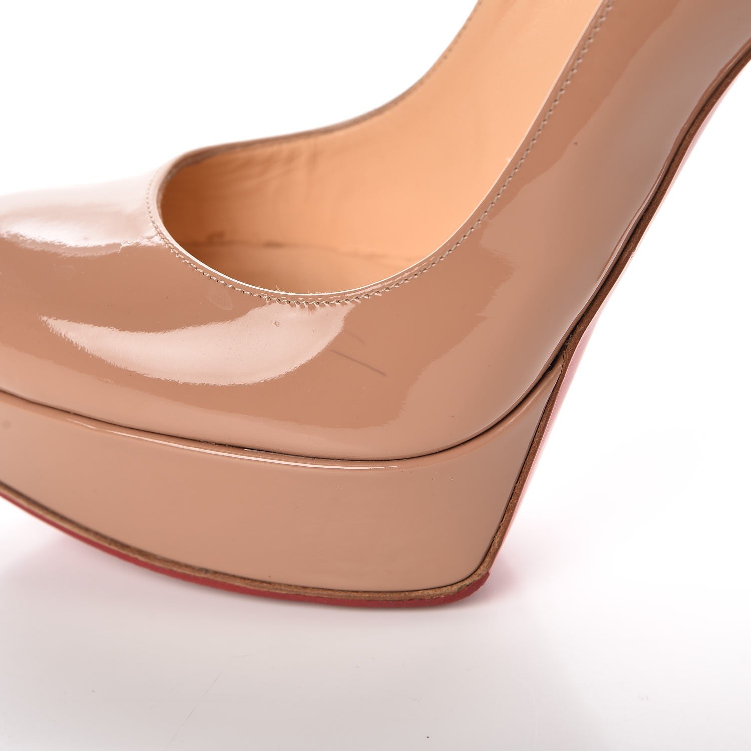 Christian Louboutin Patent Bianca 140 Pumps 38.5 Nude 12 of 13
