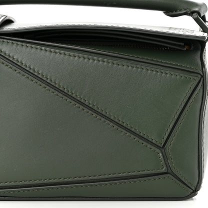 Loewe Satin Calfskin Mini Puzzle Bag Vintage Khaki 7 of 12