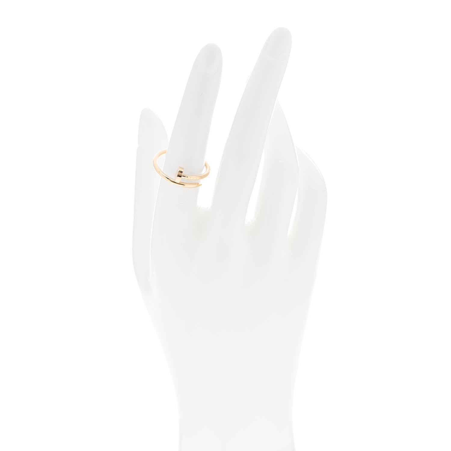 Cartier 18K Yellow Gold Small Juste Un Clou Ring 55 7.25 2 of 5