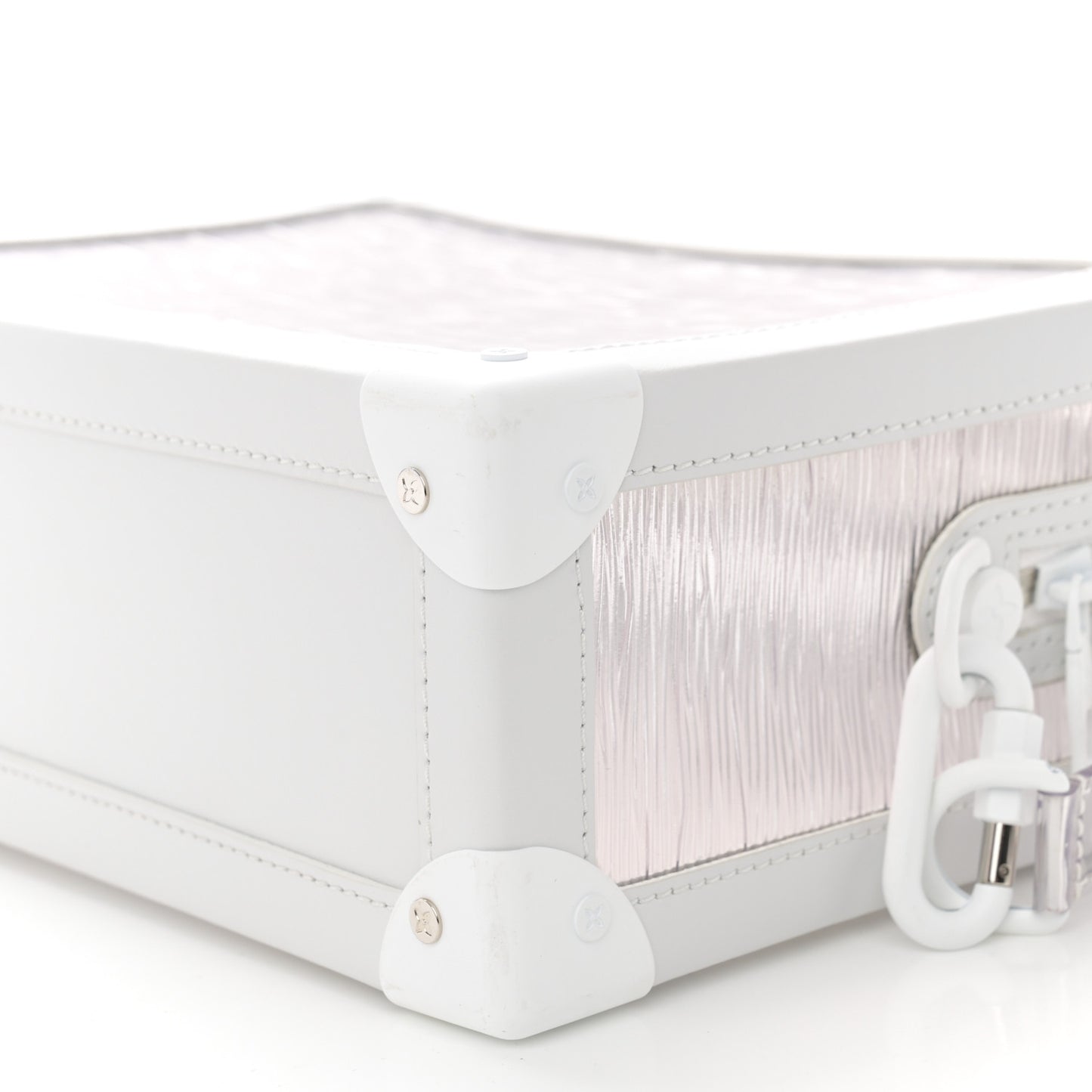 Calfskin PVC Epi Plage Soft Trunk Optic White