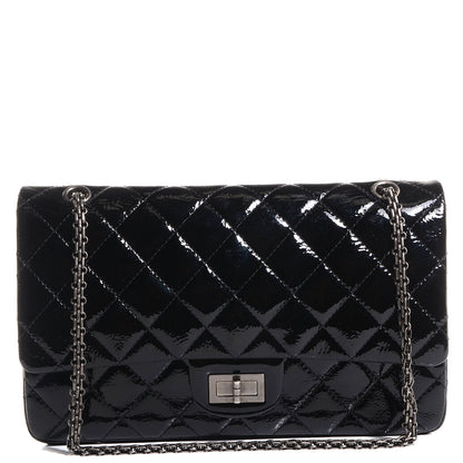 Chanel Distressed Patent 2.55 Reissue 227 Black 1 of 9