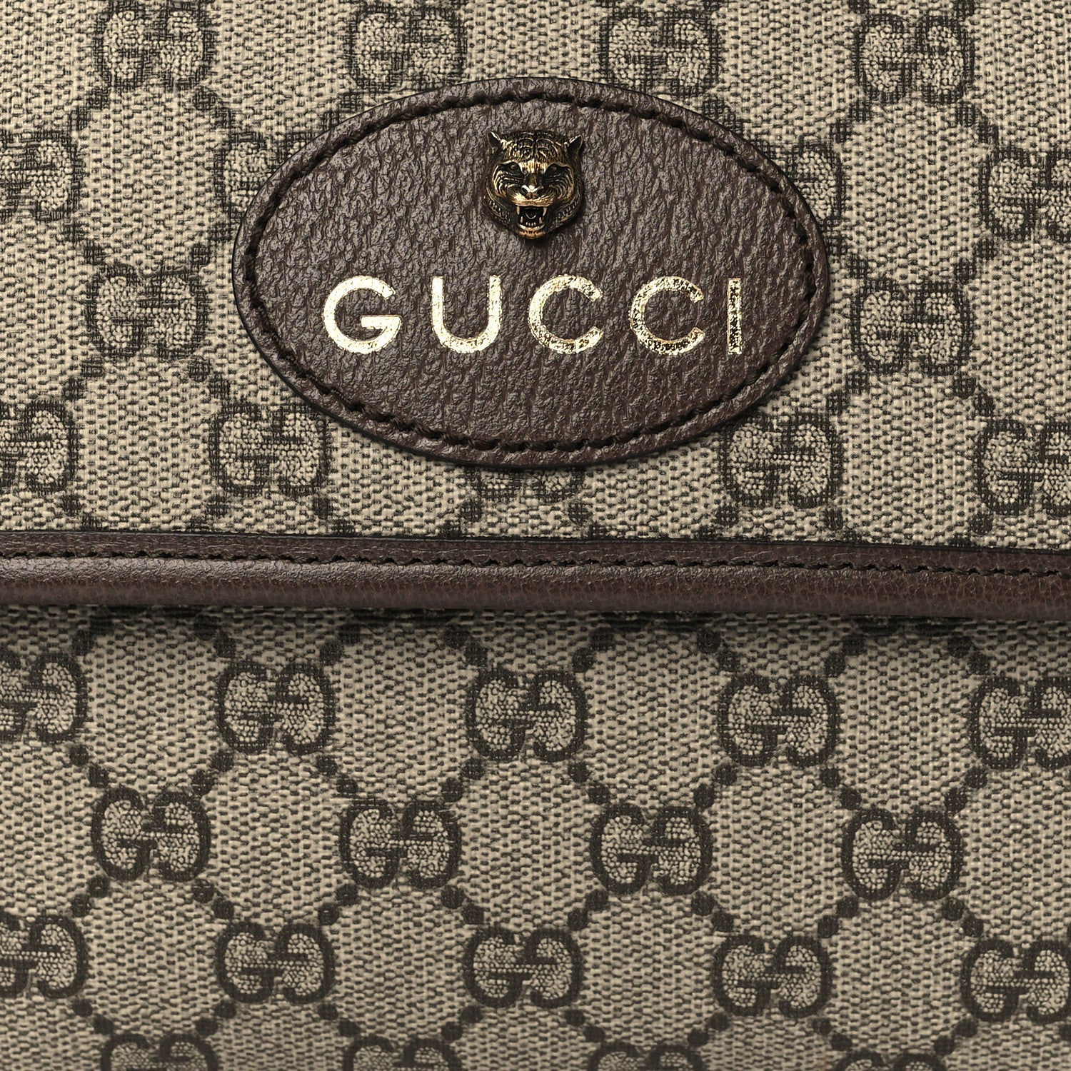 Gucci GG Supreme Monogram Neo Vintage Web Belt Bag Brown 8 of 10