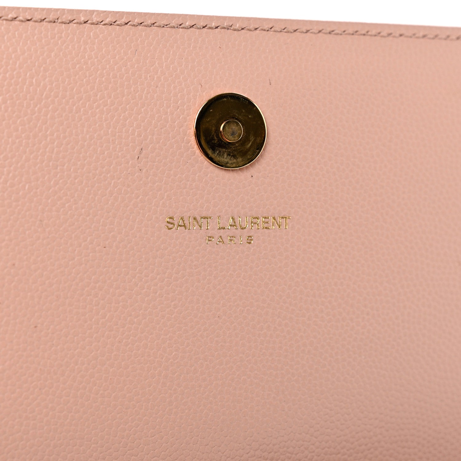 Saint Laurent Calfskin Classic Monogram Cassandre Clutch Blush 7 of 10