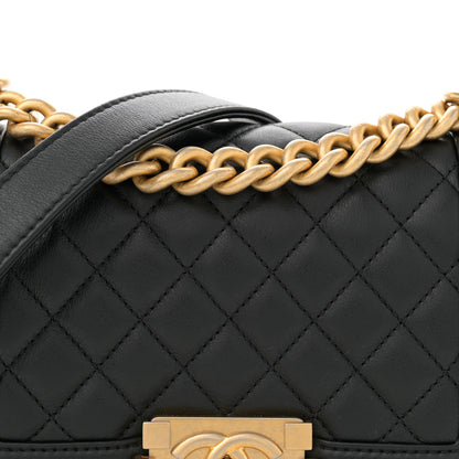 Chanel Lambskin Quilted Small Boy Flap Black 8 of 11