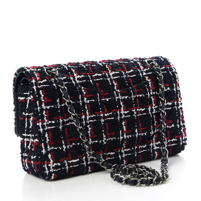 Chanel Tweed Quilted Medium Double Flap Multicolor 3 of 10