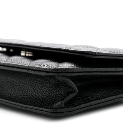 Chanel Caviar Quilted Wallet on Chain WOC Black 10 of 11