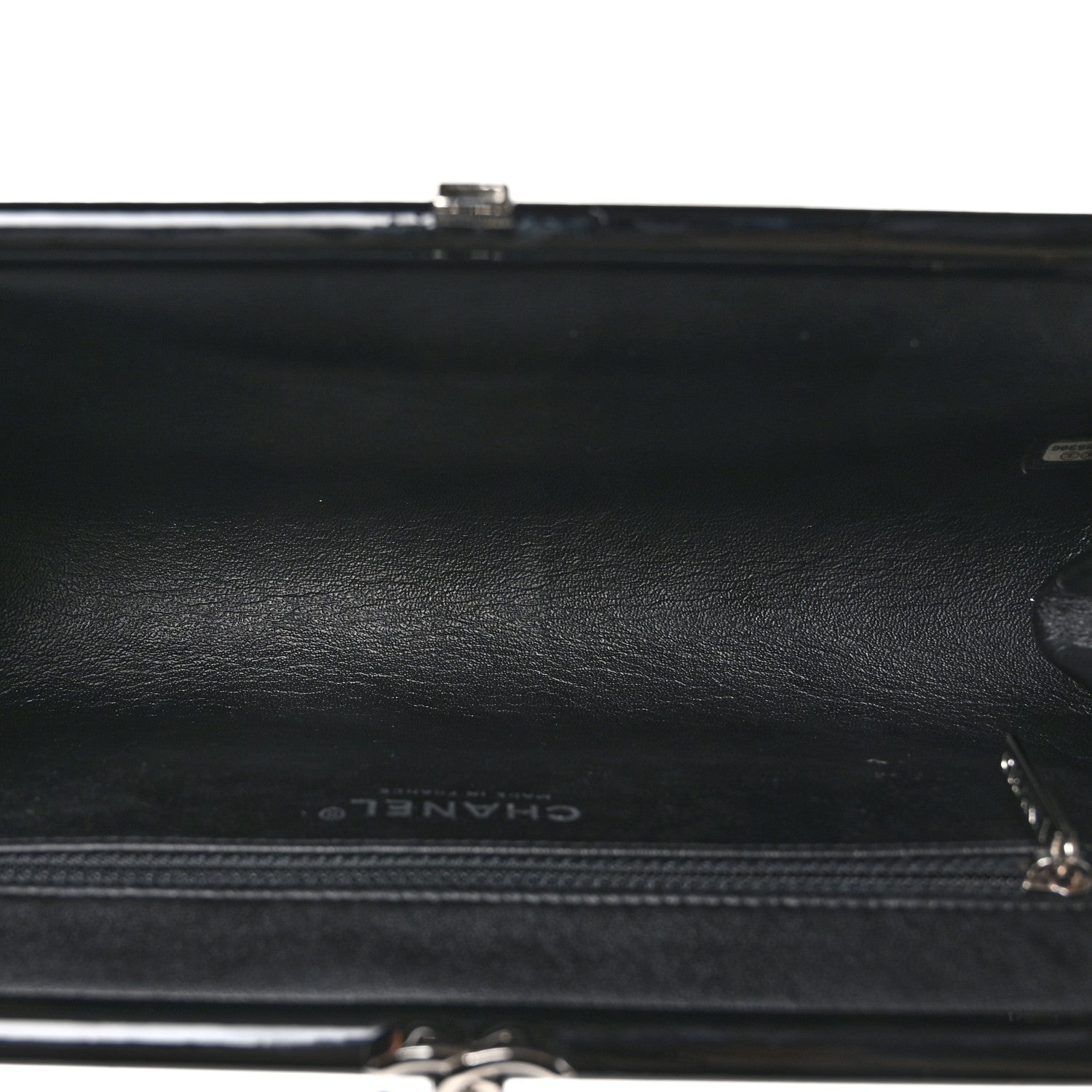 Chanel Patent Quilted Timeless Clutch Black 6 of 11