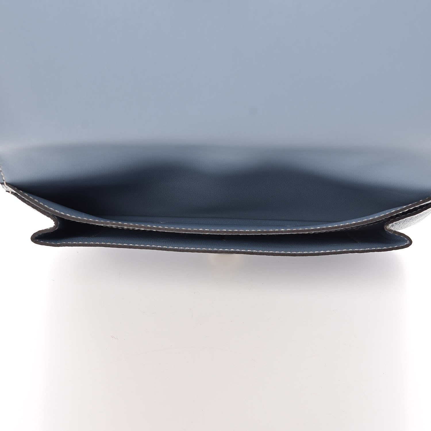 Hermes Togo Dogon Duo Wallet Bleu Lin 7 of 10