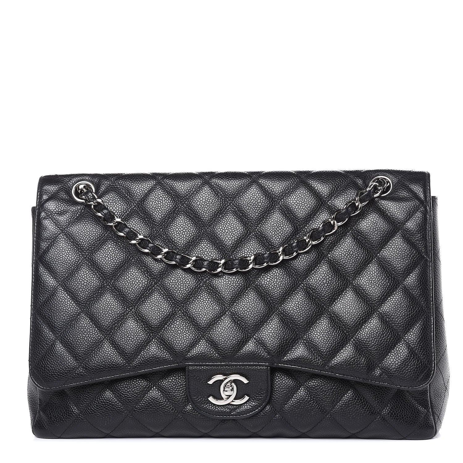 Chanel Caviar Quilted Maxi Single Flap Black 1 of 13