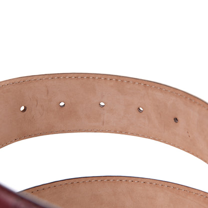 Gucci Guccissima Signature Interlocking G 40mm Belt 95 38 Scarlatto 4 of 5