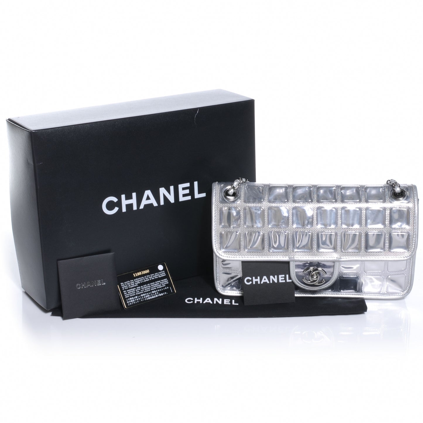 Vinyl Ice Cube Large Flap Bag