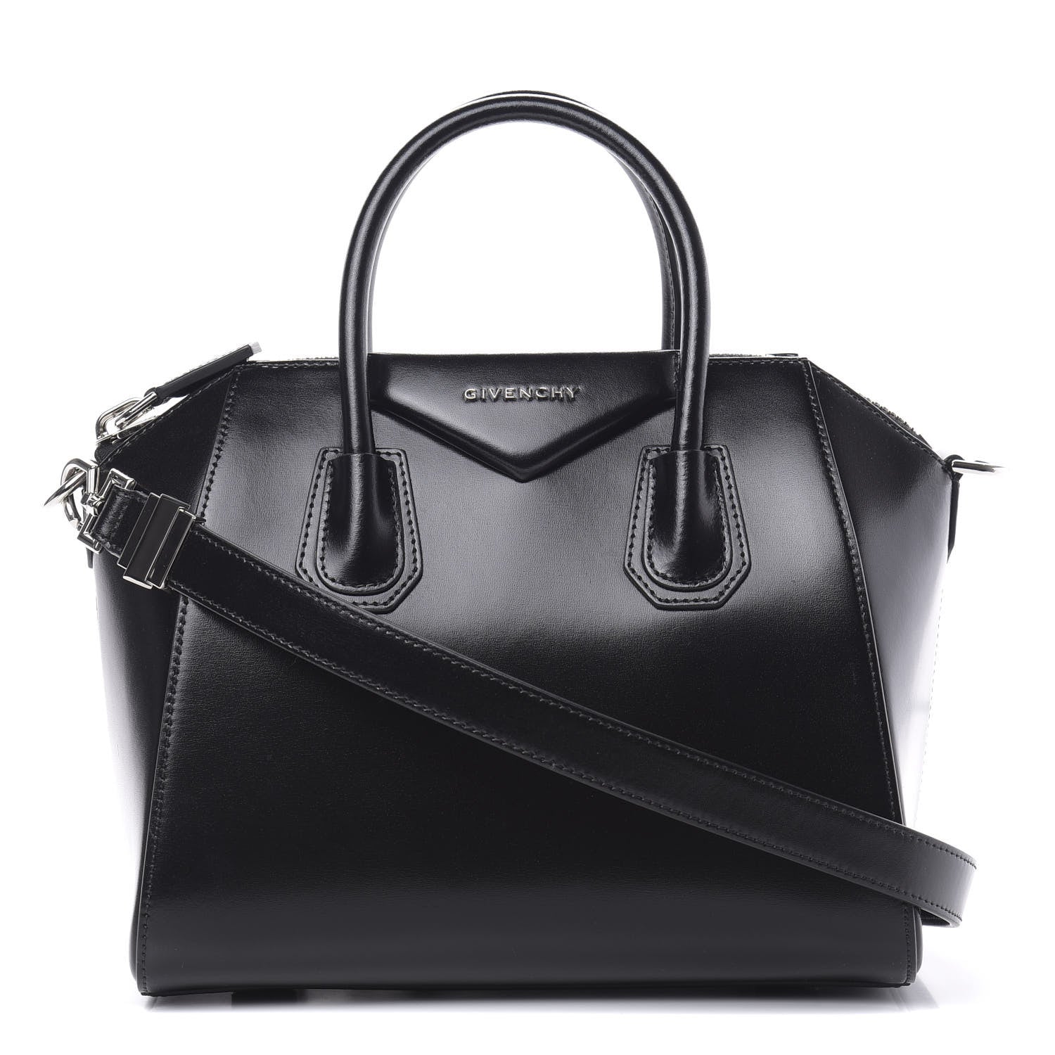 Givenchy Shiny Lord Calfskin Small Antigona Black 1 of 10
