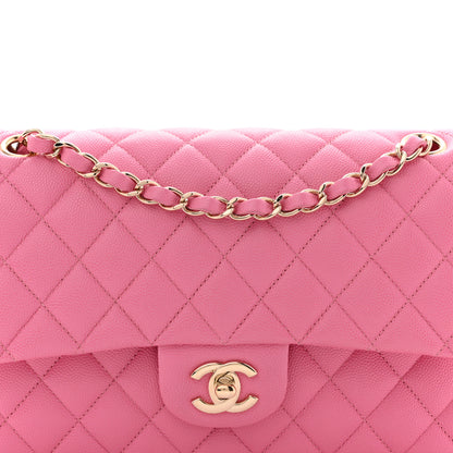 Chanel Caviar Quilted Medium Double Flap Pink 8 of 11