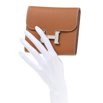 Hermes Epsom Constance Short Wallet Gold 2 of 8