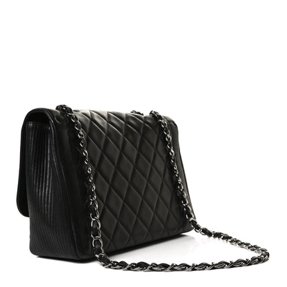 Chanel Lambskin Quilted Large Coco Rider Flap Black 2 of 9