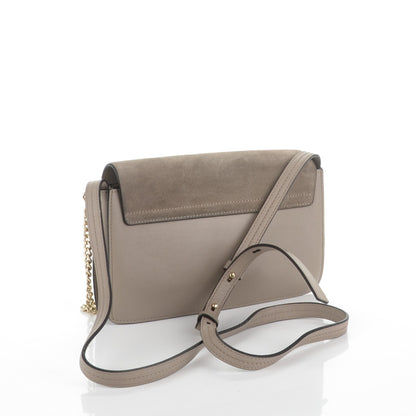 Chloe Suede Calfskin Small Faye Shoulder Bag Motty Grey 3 of 7
