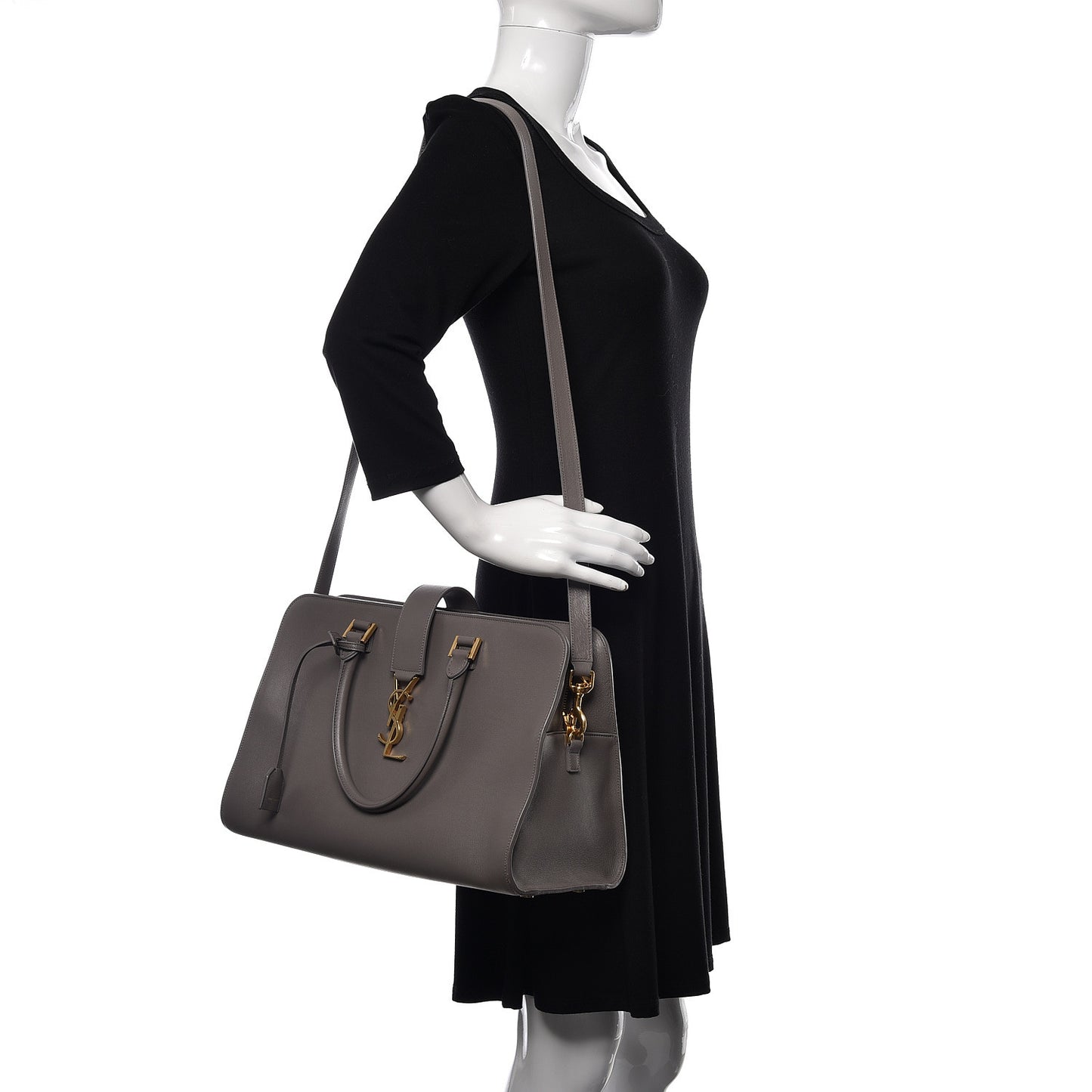 Smooth Calfskin Medium Monogram Cabas Fog