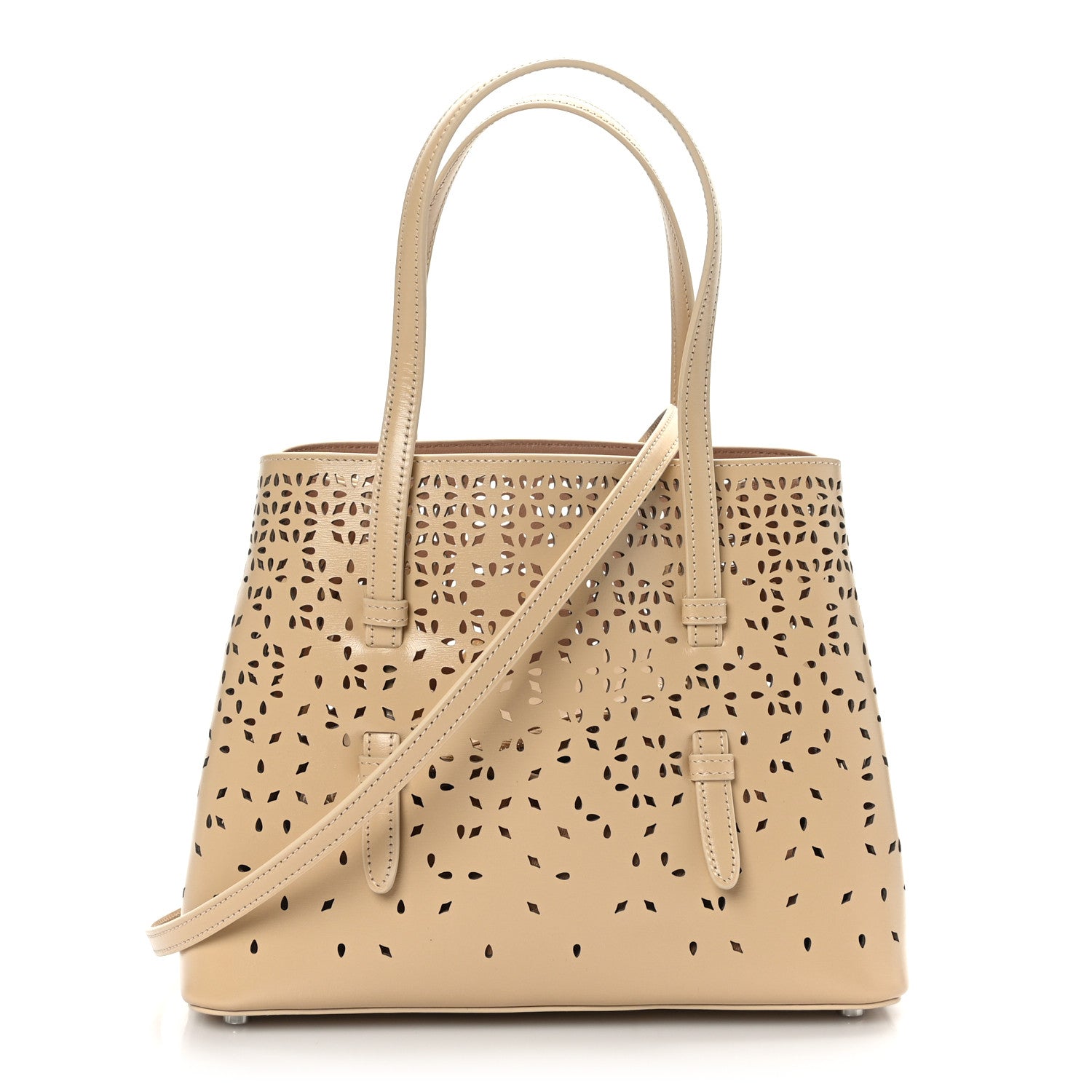 Alaia Palmelatto Calfskin Fiori Degrade Mina 25 Bag Sable 1 of 9