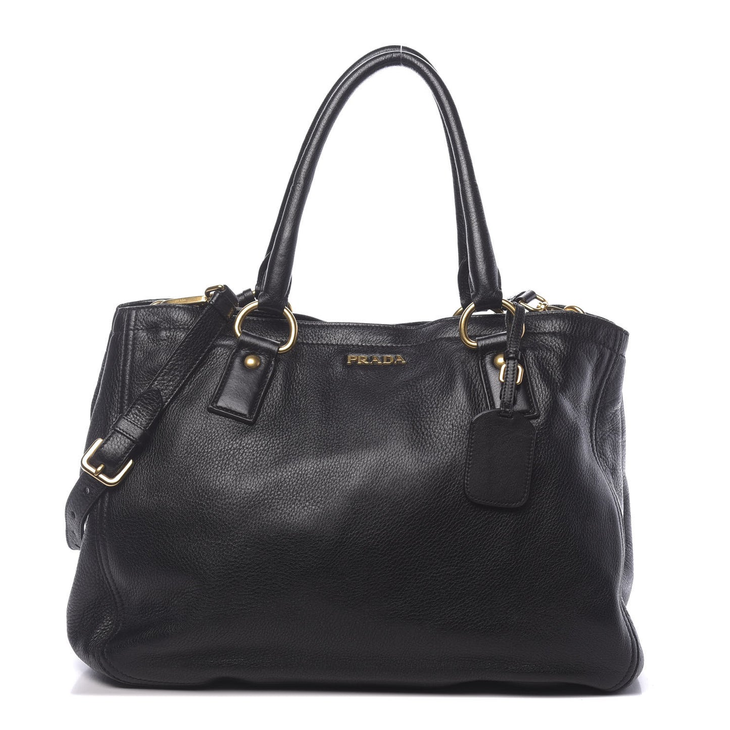 Vitello Daino Tote Black